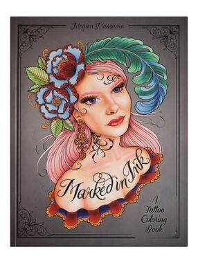 Megan Massacre Marked in Ink Tattoo Coloring Book